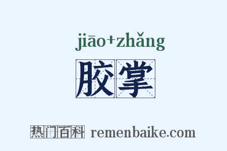胶掌是什么意思的图片